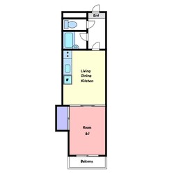 調布栄マンションの物件間取画像